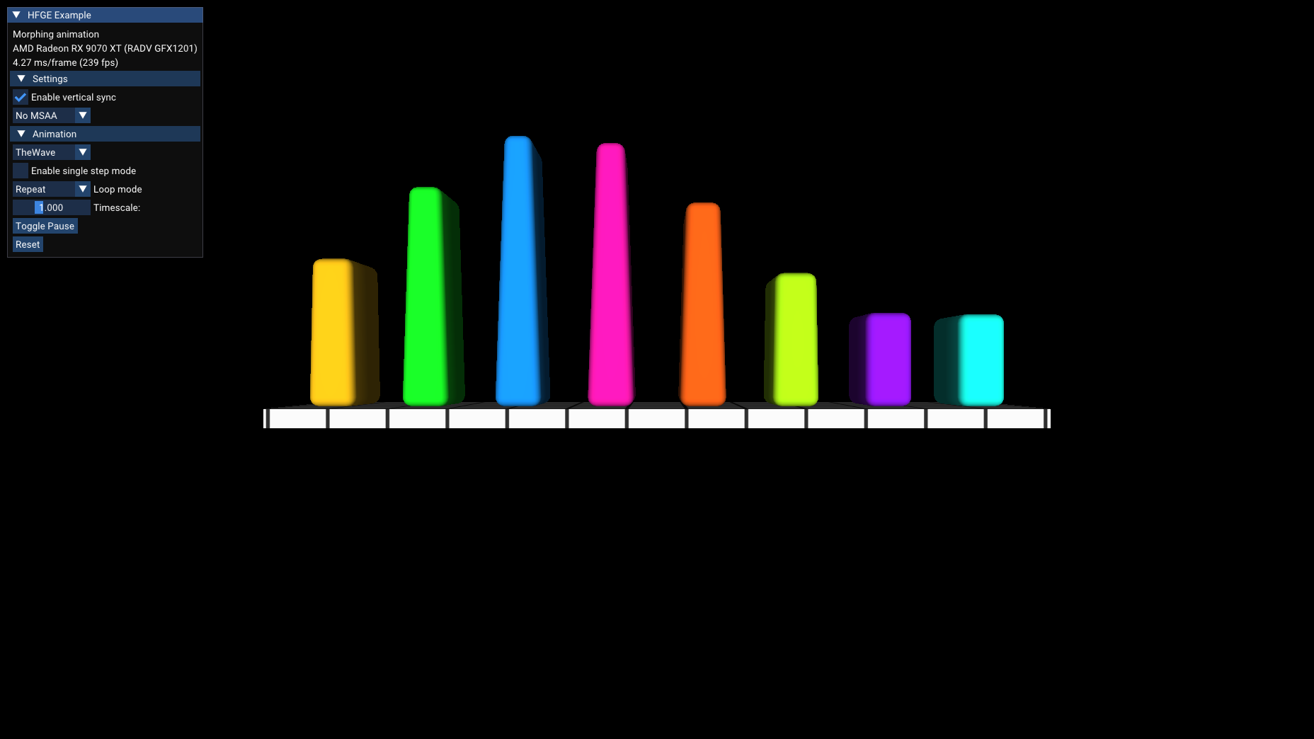 HFGE Example: Morphing animation